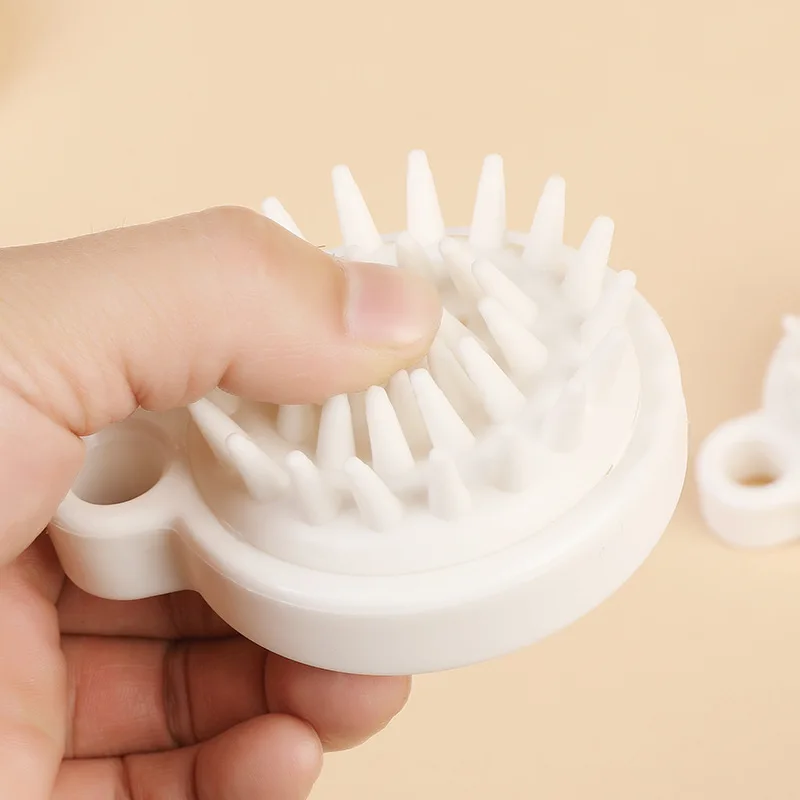 Custom Logo Eco Friendly Wheat Straw Handheld Soft Silicone Head Scalp Massager Comb Hair Shampoo Brush Bath Brushes