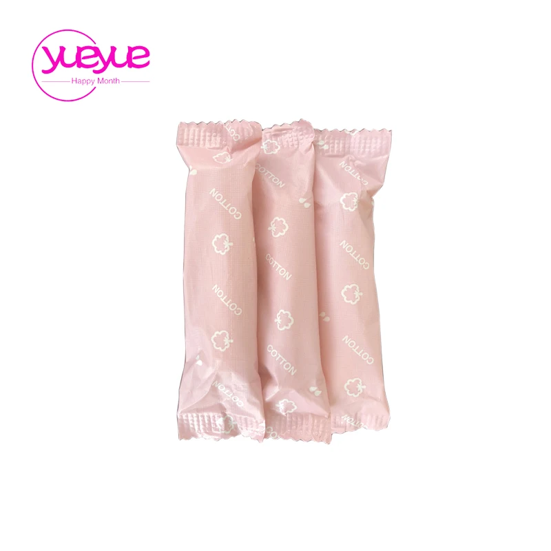 
Soft organic cotton vaginal tampon holder plastic applicator 
