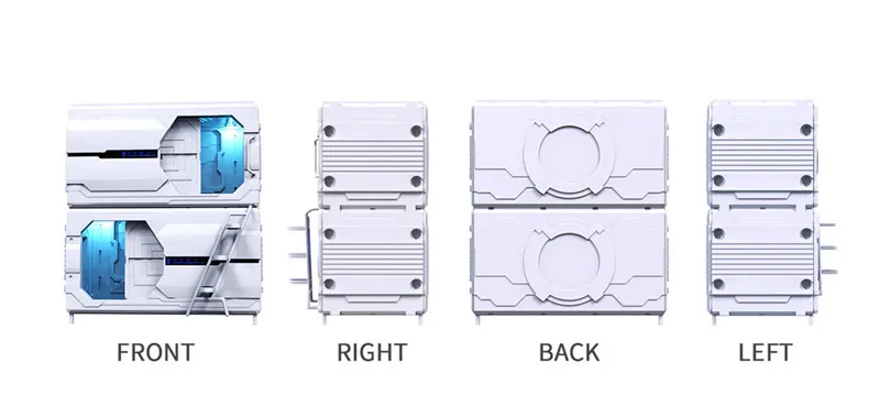 Hongkai Sleep Cabin for Indoor Hospital Use Single & Double Space Bed, Smart Sleep Capsule