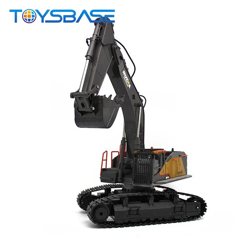 Полнофункциональный корпус из сплава Rc 1/14 Huina 1592 экскаватор с дистанционным управлением 22 канала 2 4 ГГц инженерный строительный грузовик