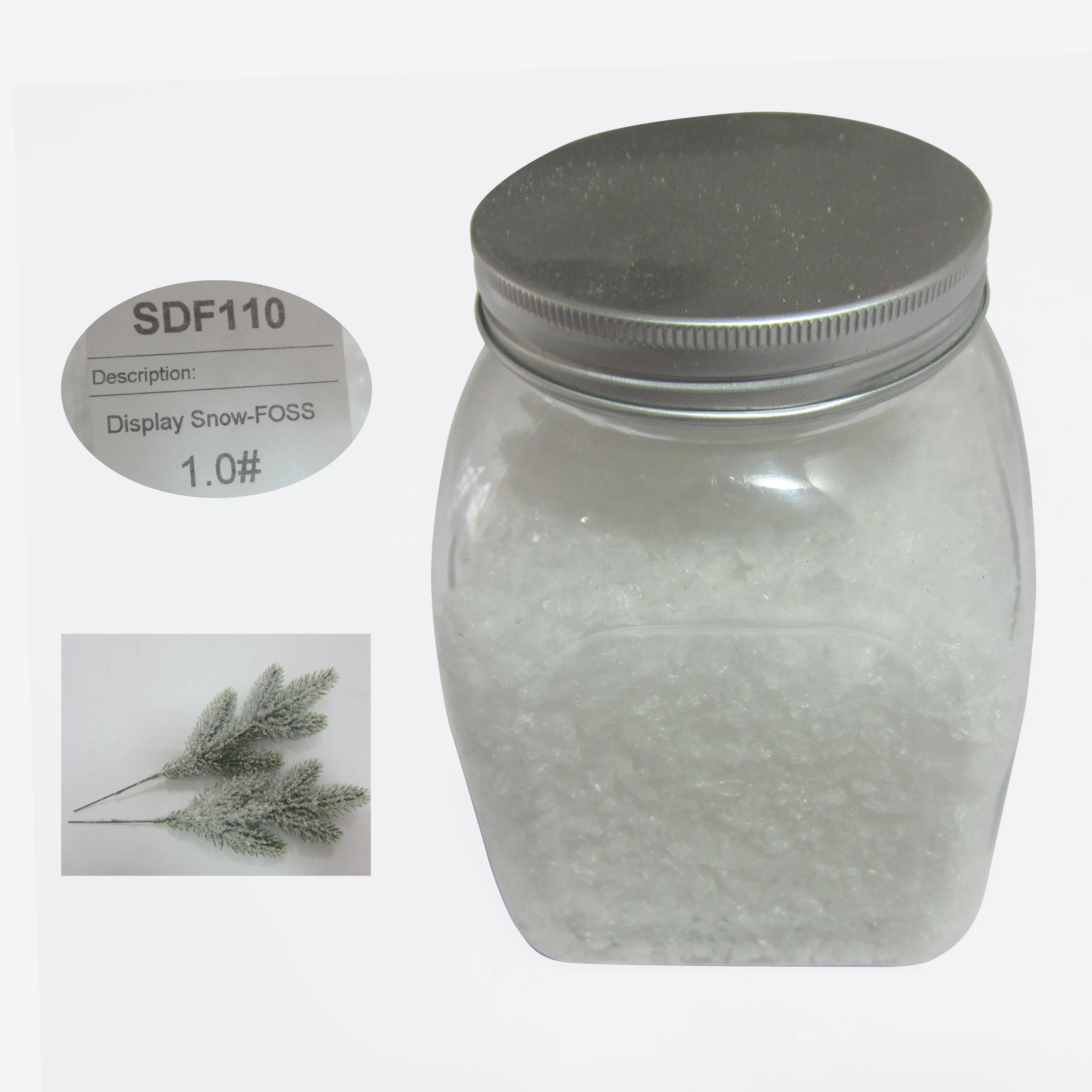 Manufacturer Wholesale White Artificial cotton Snow Flock Powder for Christmas Trees