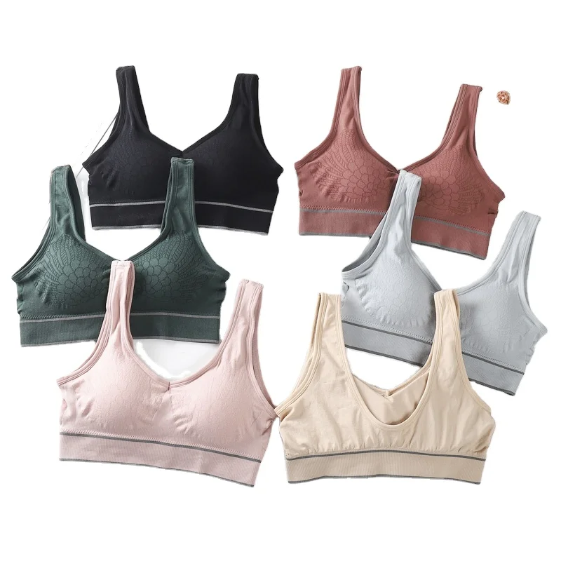 
Swan Wings Cup Breathable Removing Padding Wireless Seamless Crop Tube Top Bra Chest Wrap 