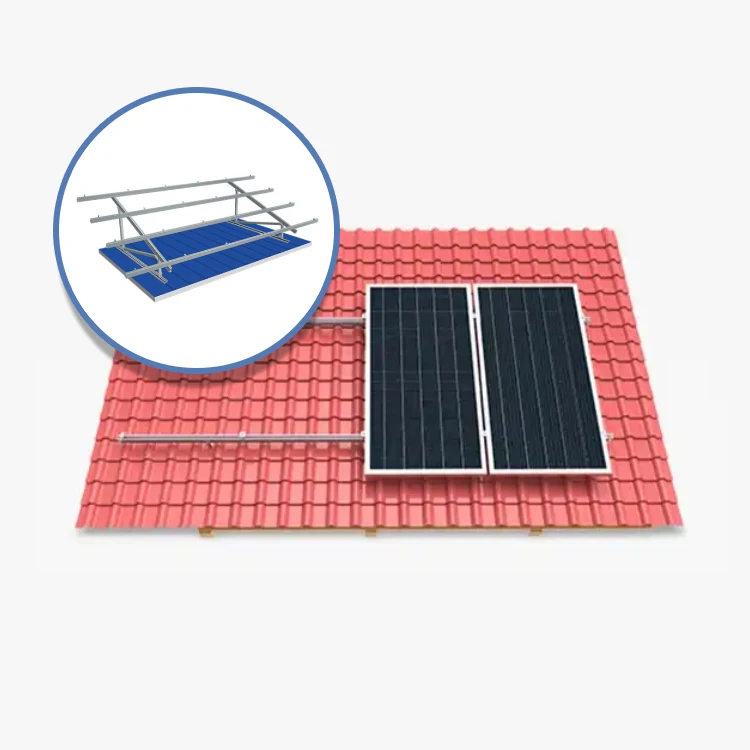 solar car port Hot sale Fast installation concrete flat roof solar panel roof racking system
