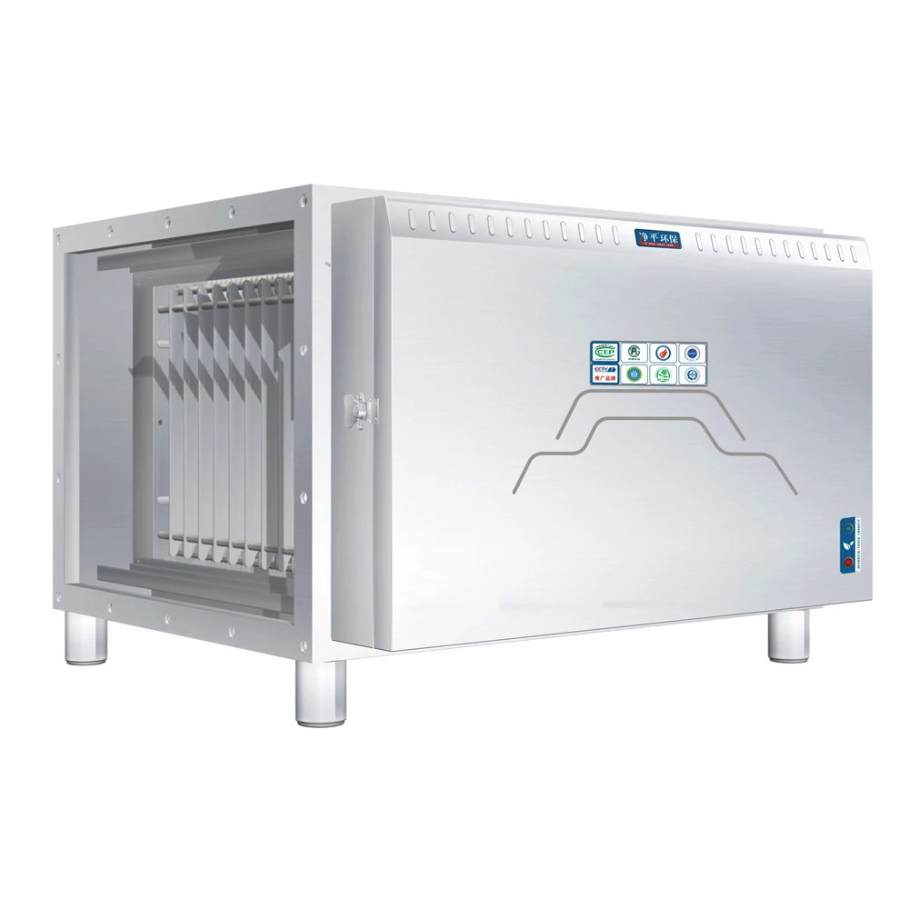 4000 CMH 80W Commercial Kitchen Cooking Smoke Electrostatic Precipitator with UV-C Filter Built-in