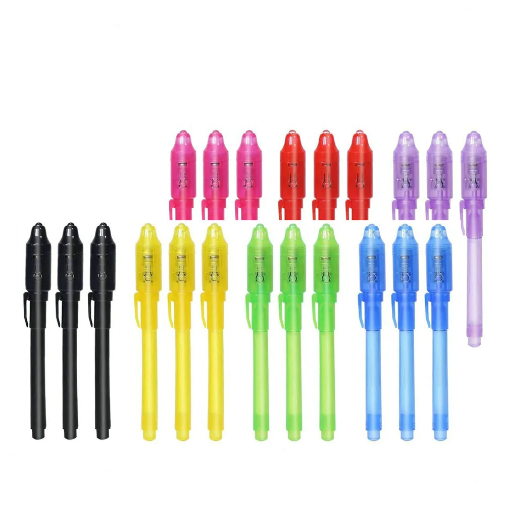 UV Light Secret Message and Kids Halloween Invisible Disappearing Ink Pen Marker
