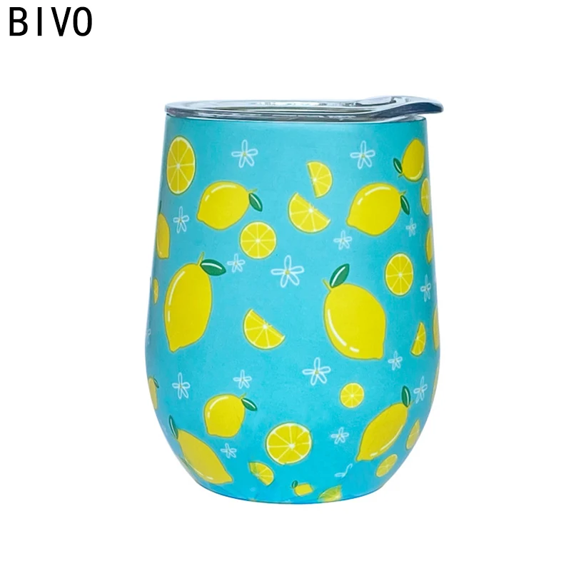 Custom Logo 10oz Double Wall Stainless Steel Blanks Sublimation Wine And Coffee Insulated Tumbler With Straw