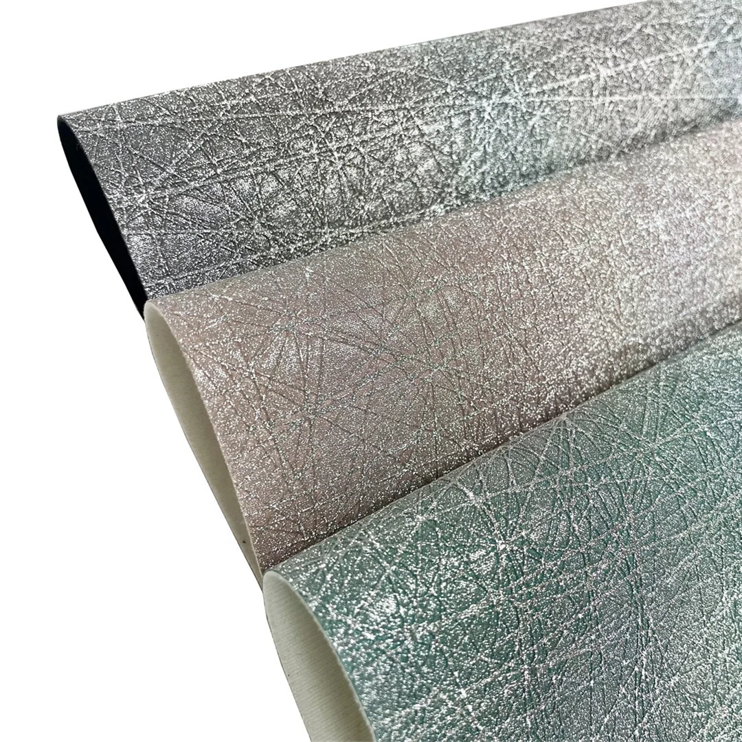 Shiny Cinderella Gypsophila Pattern Colorful base Cotton Fabric or microfiber Backing Artificial Leather TPU For Shoes And Bags