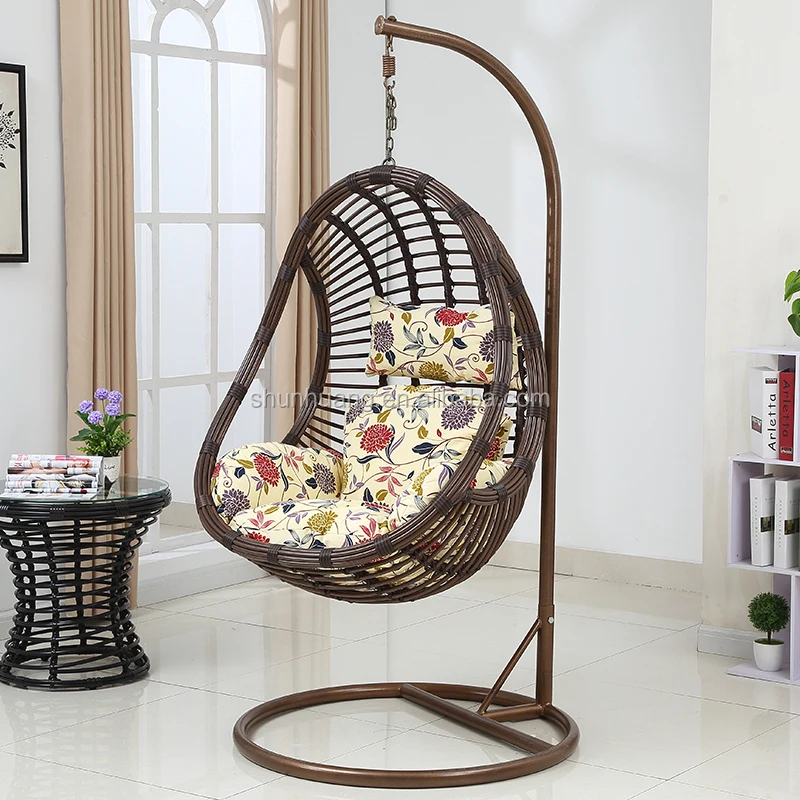 Dubai rope weave garden furniture amusement ride swing chair outdoor set furniture