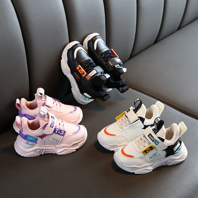 
Hot Selling High Quality Sports Fashion Boys Shoes Sneakers Kids Shoes Children 