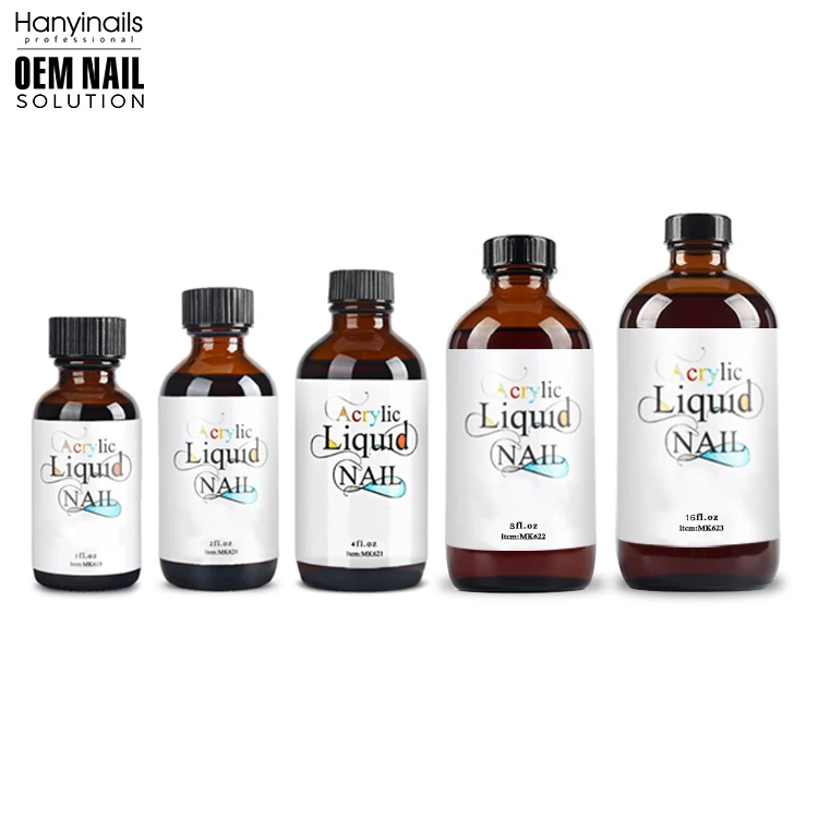 Private Label 125ml 250ml Professional EMA Monomer Acrylic Nail Liquid For Acrylic Powder System