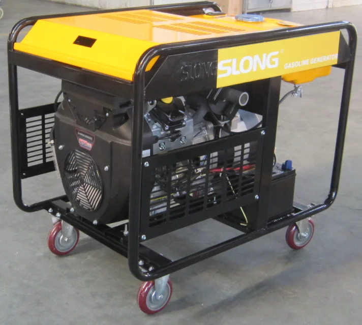  Бензиновый генератор марки SLONG 10 ква двухцилиндровый двигатель 2V78 электрический старт 8500