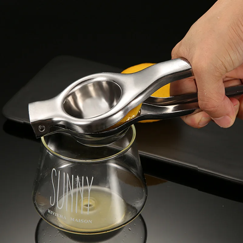 Stainless steel manual juicer Household juicer Vegetable juice pomegranate orange Squeezer Simple mini lemon holder