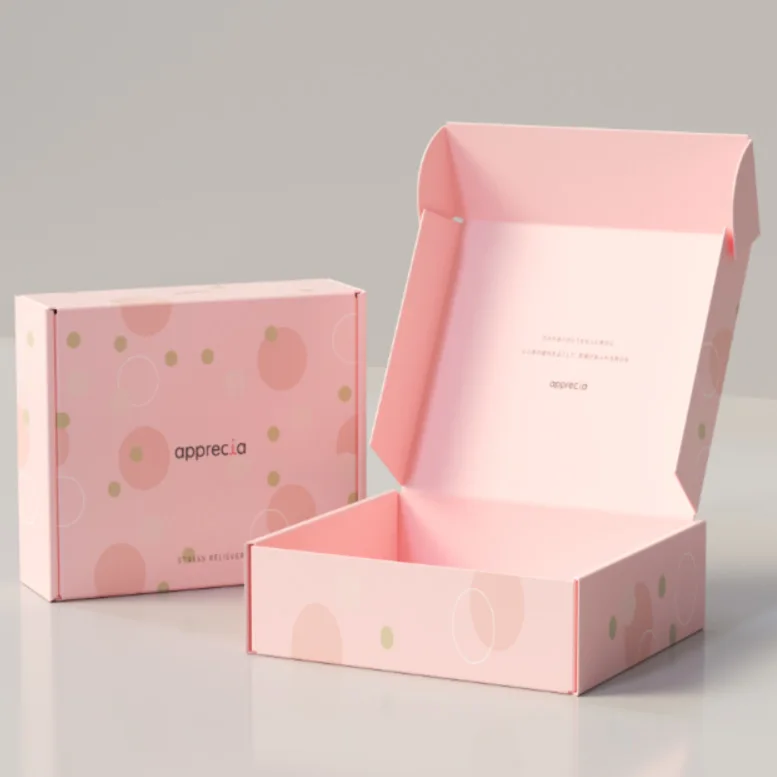 Custom Logo Shipping Boxes Mailer Corrugated Cardboard Box Die Cut Corrugated Courier Box