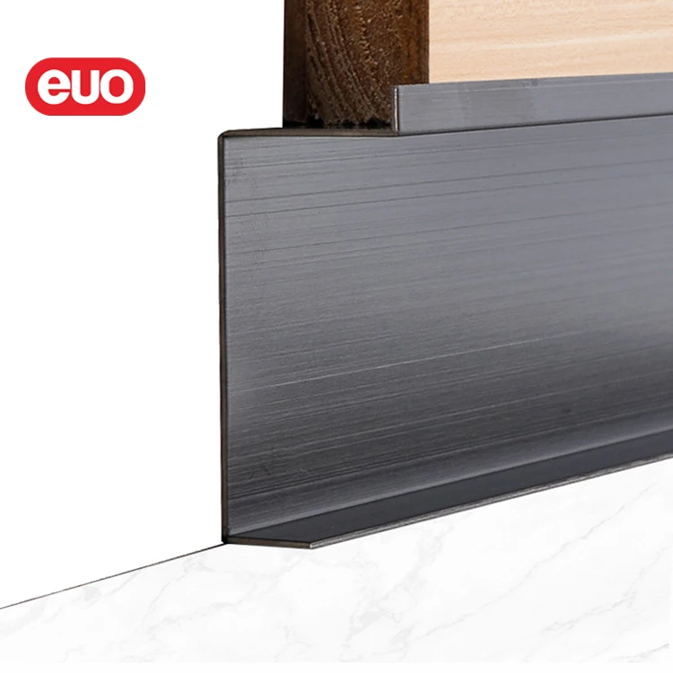 Euo заводская цена, черные плинтусы, плинтус из нержавеющей стали, плинтус для стен