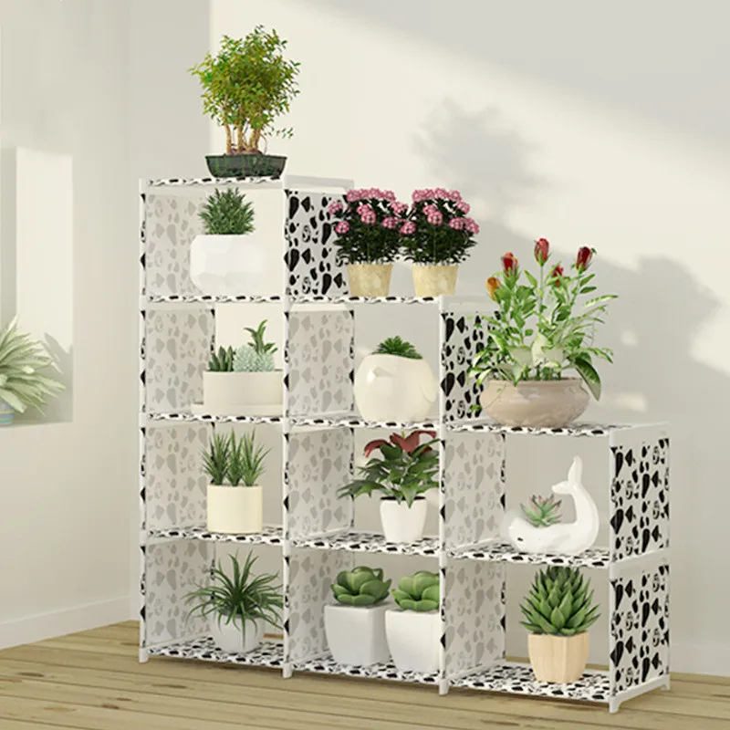 2021 new multifunctional easy DIY assembly portable plastic shoe rack bookcase