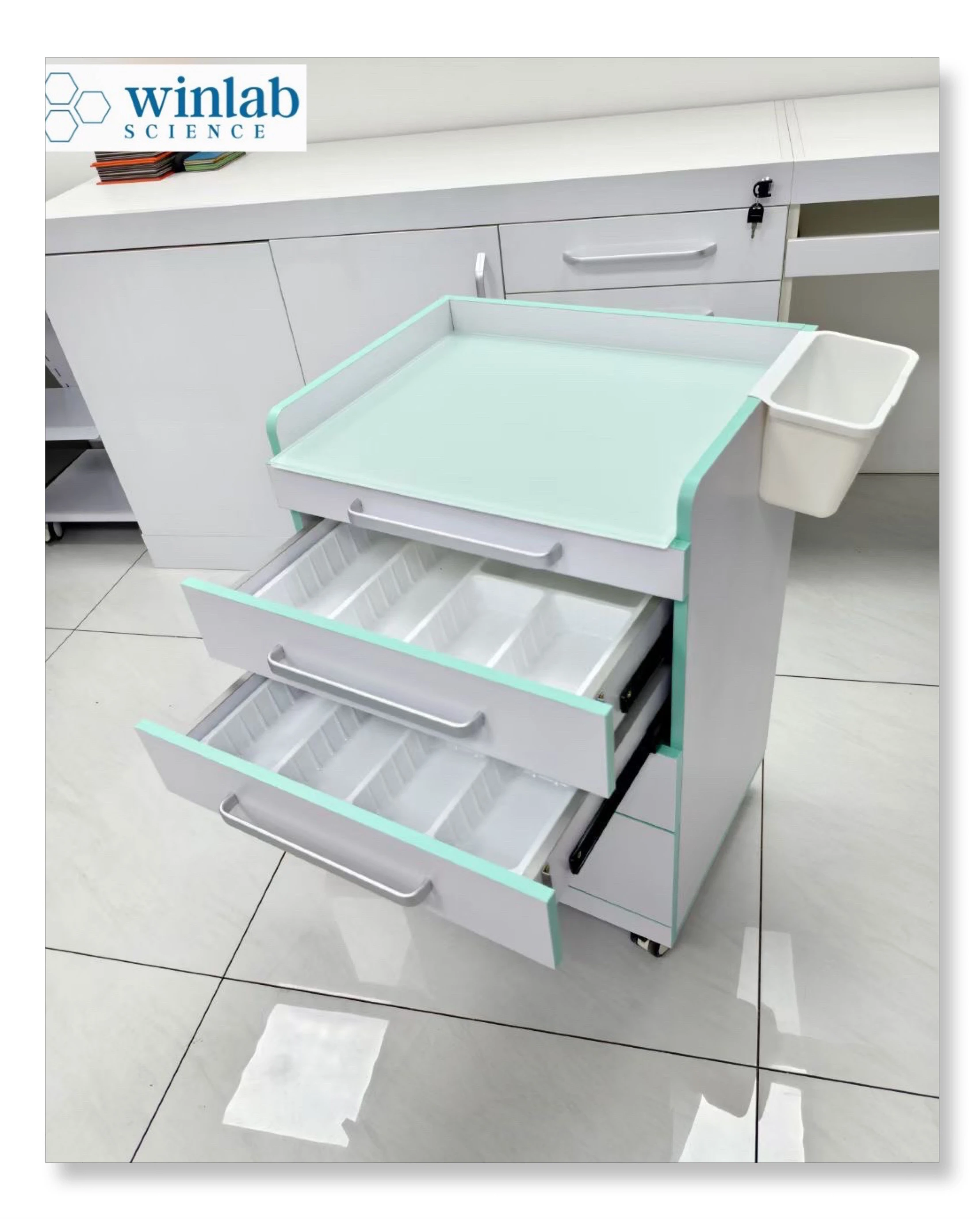 Clinic hospital laboratory furniture dental work bench cabinet