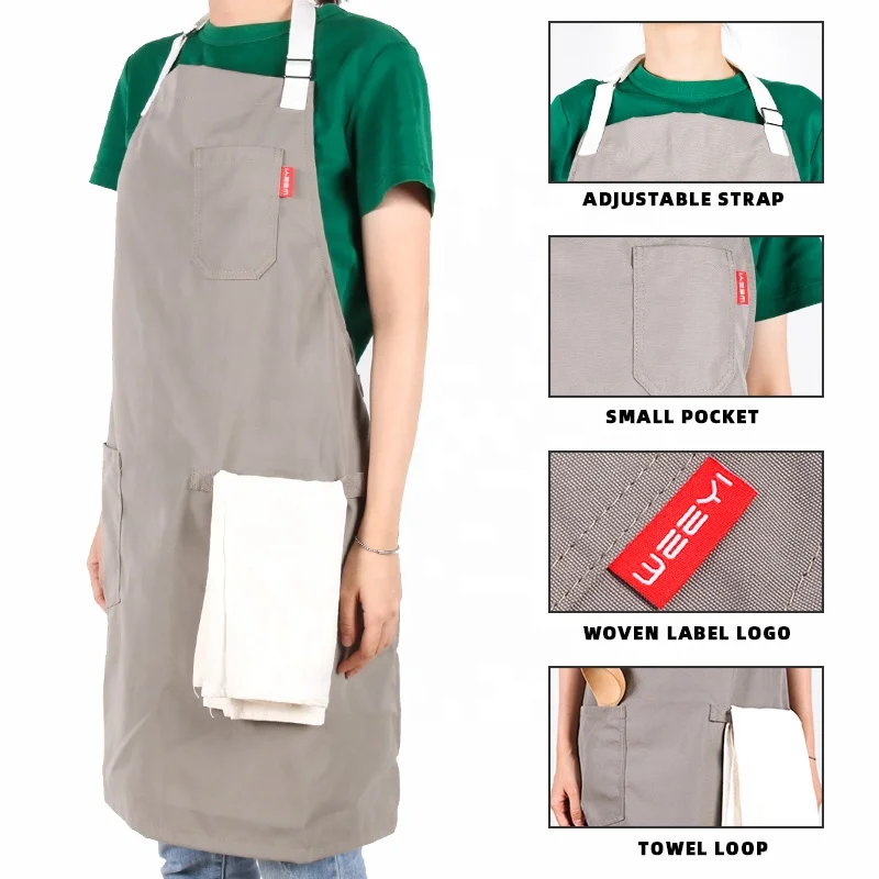 CHANGRONG Custom Eco friendly Recycled RPET Canvas Cooking Apron