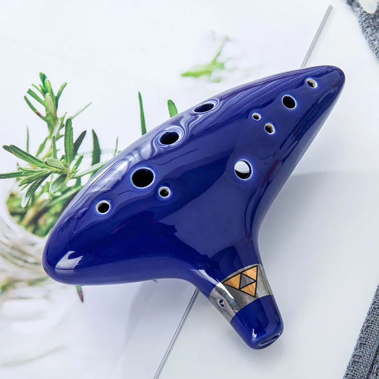 12Hole Forest Whisper Ocarina Classic Straw fire Masterpiece Collectible Alto C Ceramic Ocarina Music Instrument Gift Idea flute
