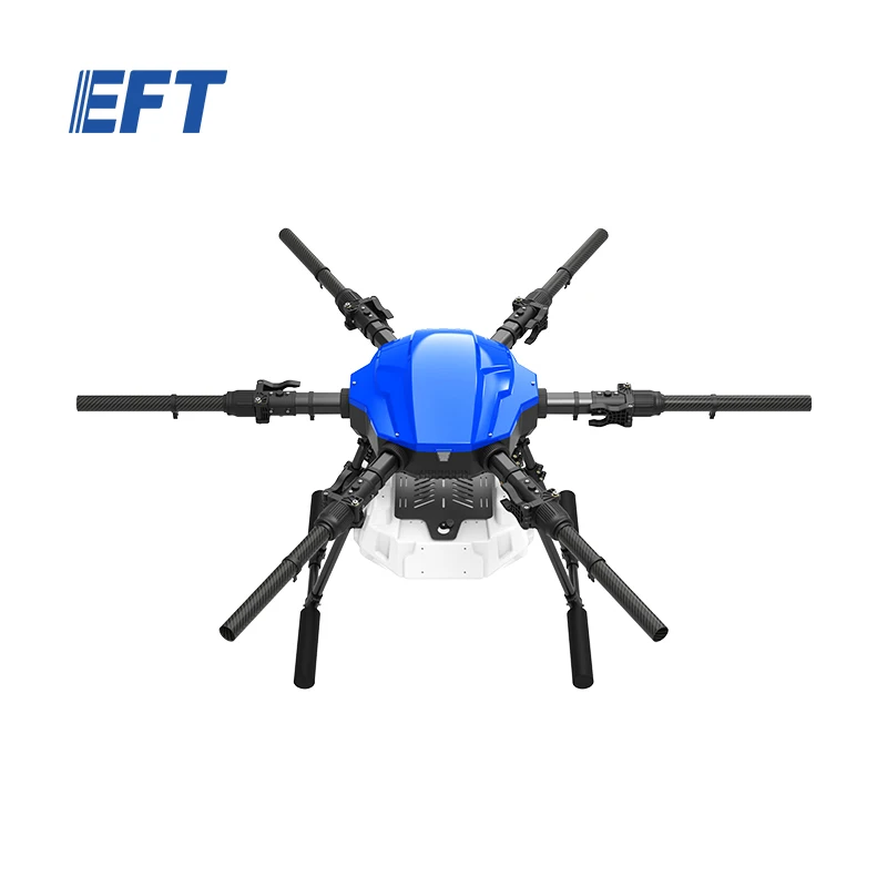 New technology EFT E610P 10L payload drone frame agriculture sprayer pesticide application uav for farmland pest control