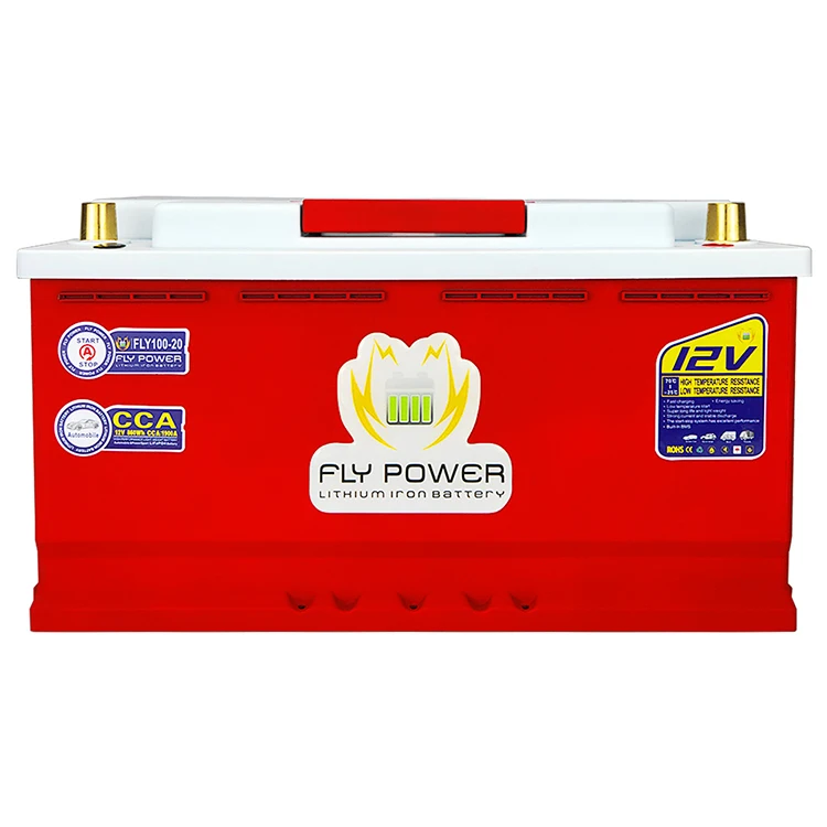 100-20 12v  Lifepo4 Lithium Ion Batteries Car Starting Automobile Battery Pack With Bms 1900cca Starter  Car Batteries