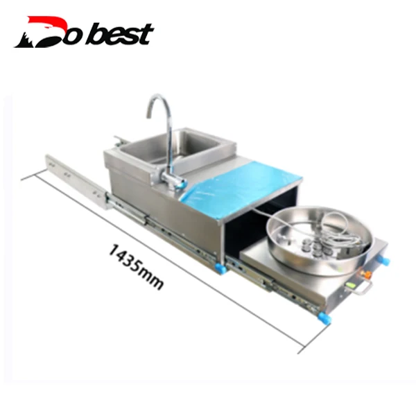 Caravan Kitchen RV Mobile Kitchen Camper Trailer Slide Out Kitchen with sink and stove