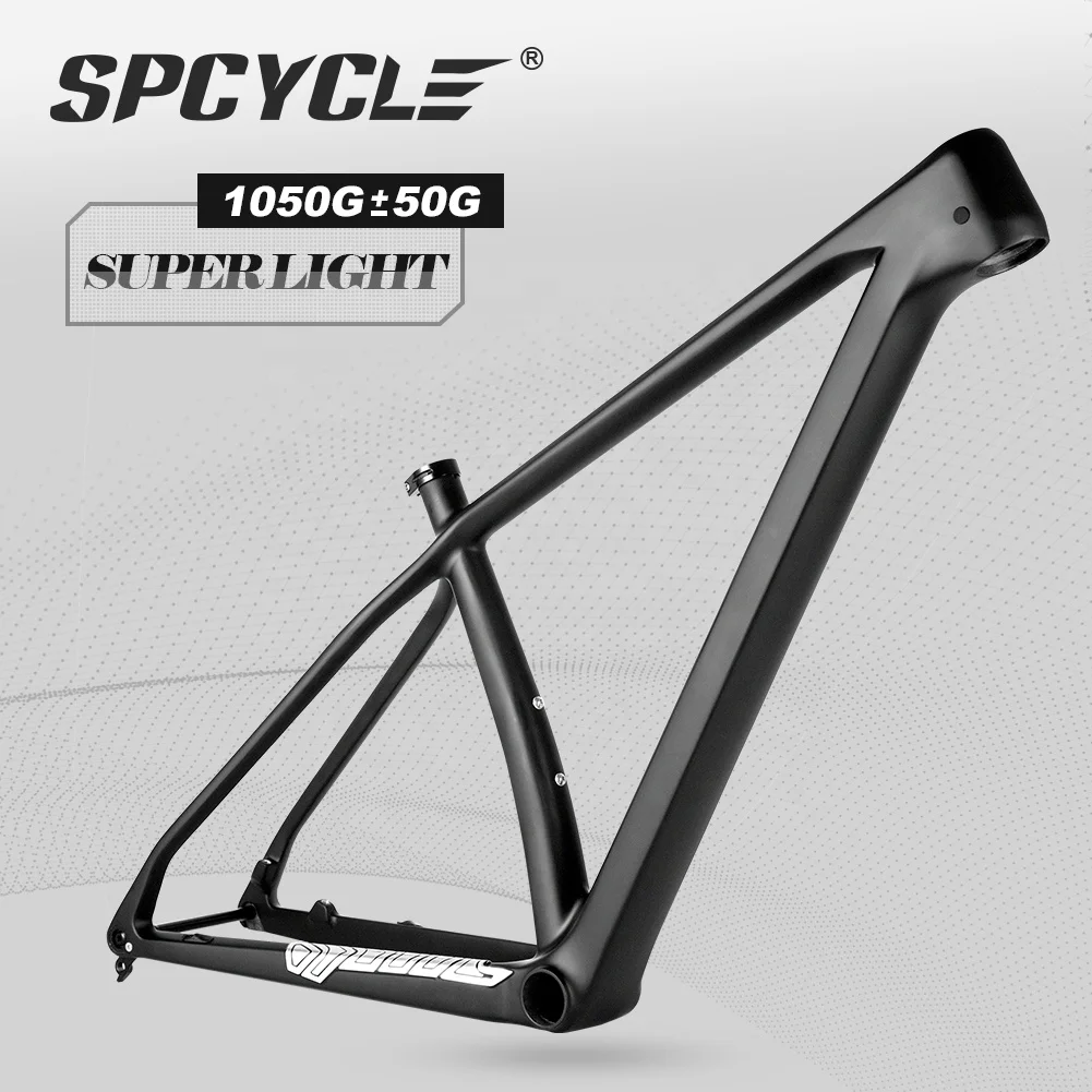 Spcycle 2022 New MTB Carbon Frame 29er XC Hardtail Mountain Bike Frame T1000 Full Carbon MTB Frame 29 Boost