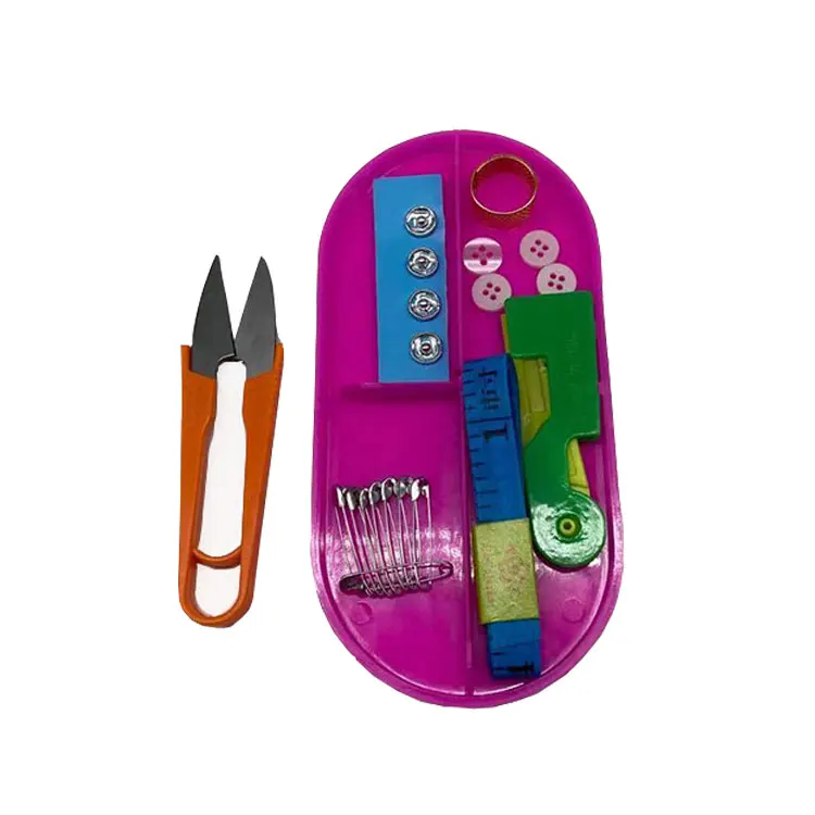 Superior plastic sewing box with needle and thread for Adult sewing tools kit