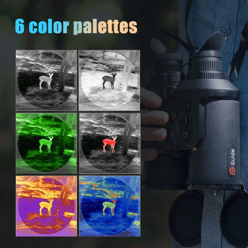 Guide TN450 laser rangefinder for hunting infrared thermal binoculars handheld thermal imaging binoculars
