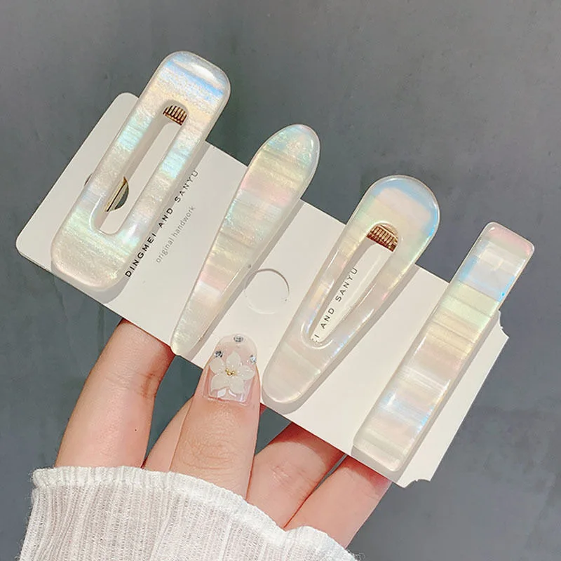 INS fashion colorful new design hair clip korean hair accessories bangs hair pins for women