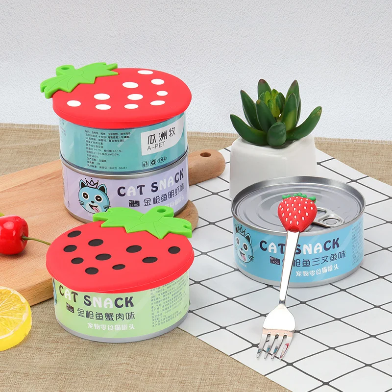 Food Grade Silicone Can Lid Can Covers Most Standard Size Dog And Cat Can Tops