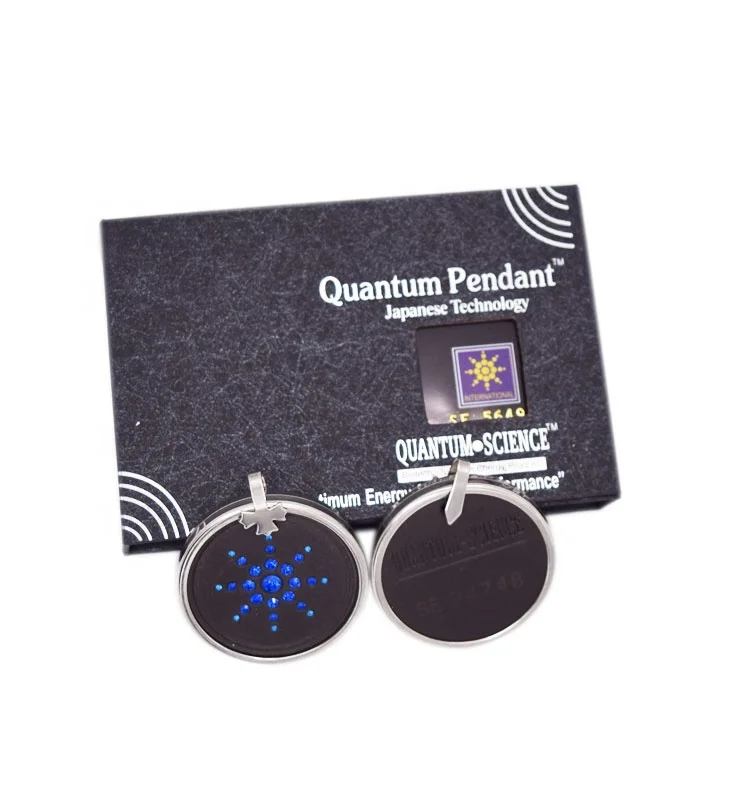 New fashionable jewelry nano technology lava stone quantum science scalar energy power negative ion pendant with crystal