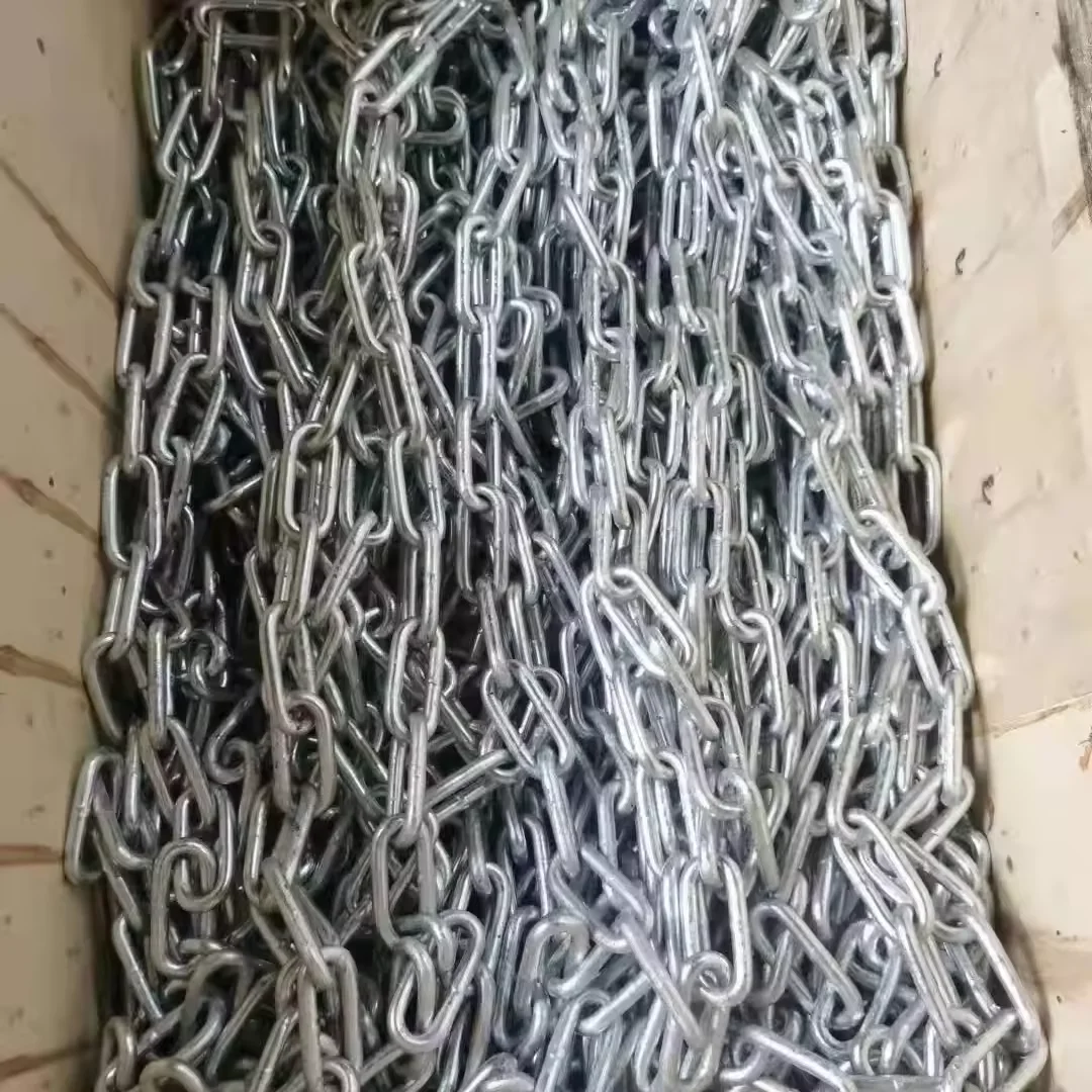Factory Galvanized Steel Chain Din763 chain Long Link Chain
