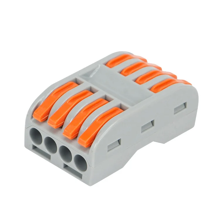 
High Quality Cheap Prices Spring Clamp Contact Terminal Blocks Connector replace terminal connector 4 poles 4 pins 