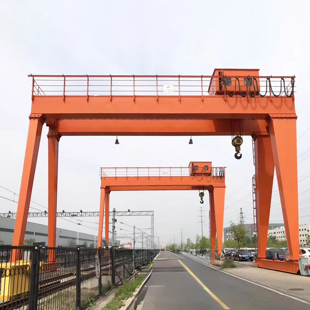 Customizable Steel Wheel Block 40 ton Winch Trolley Double Girder Gantry Crane