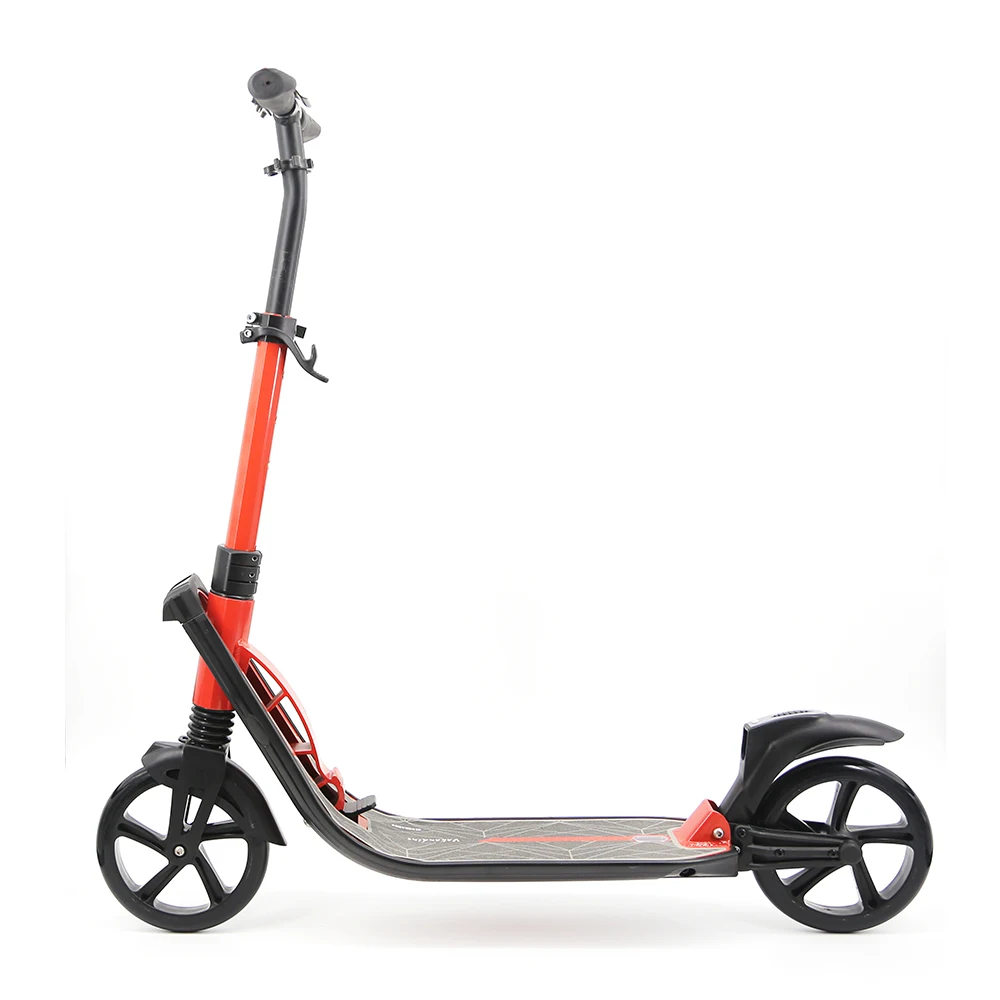 QIYI mini adult folding city scooter with safe wide 2 wheel kick scooters  foot scooters for adult