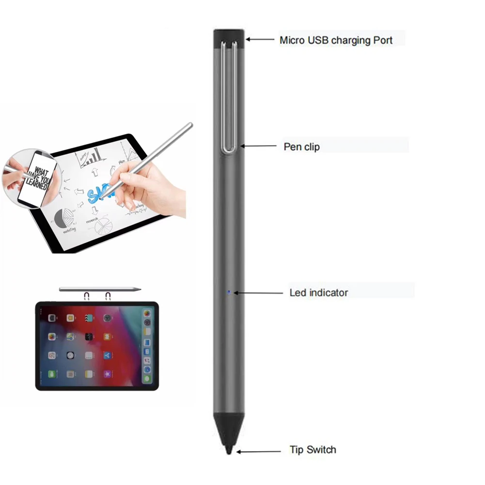 SUN ZERO Universal touch stick stylus Easy to usealuminium stylus pen tablet for Precise Writing/Drawing smartmatic stylus