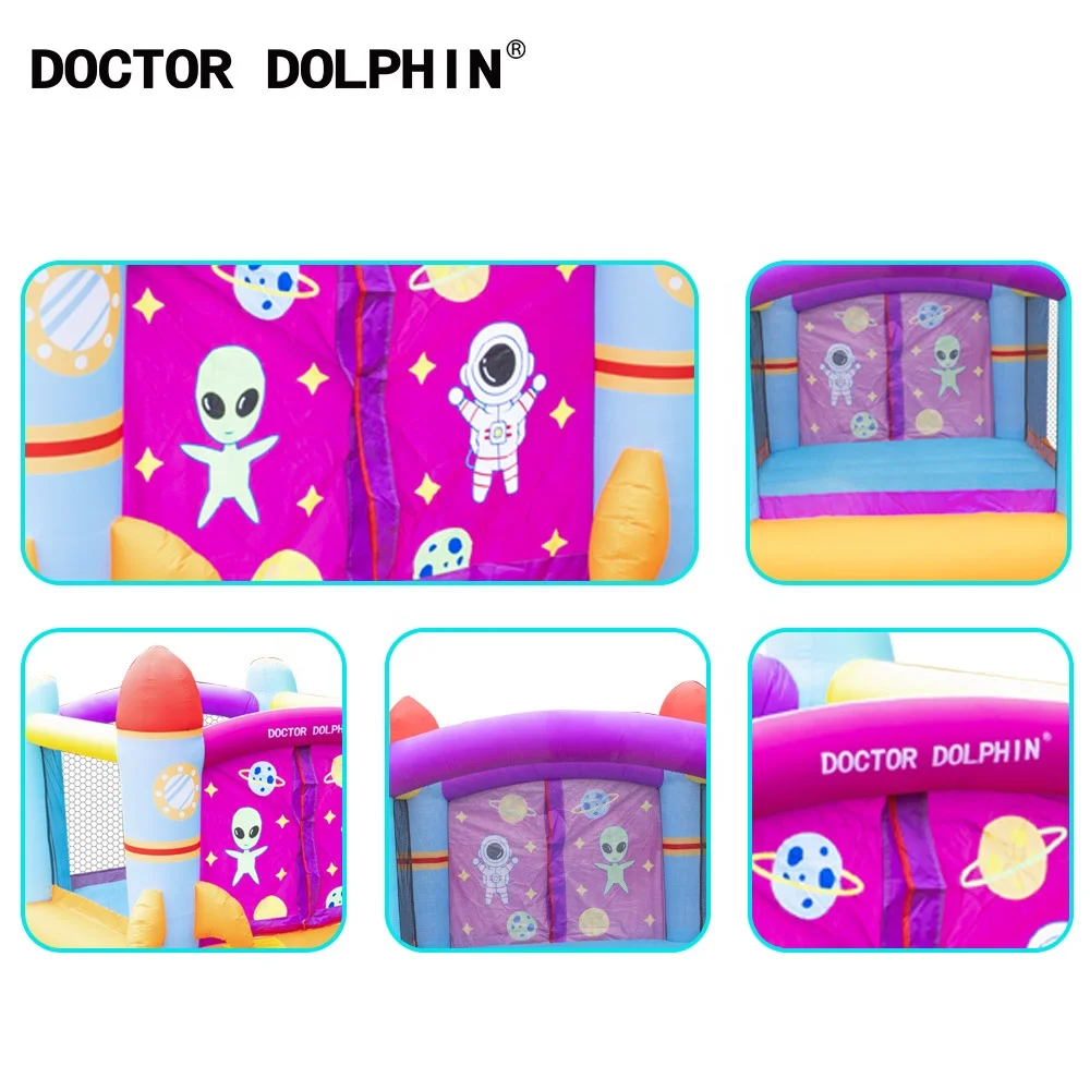 Doctor Dolphin nylon custom best design wholesale bounce house commercial inflatable