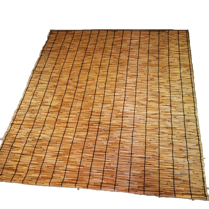 cheap price Outdoor artificial natural woven rolled reed fence screens reed roller curtain