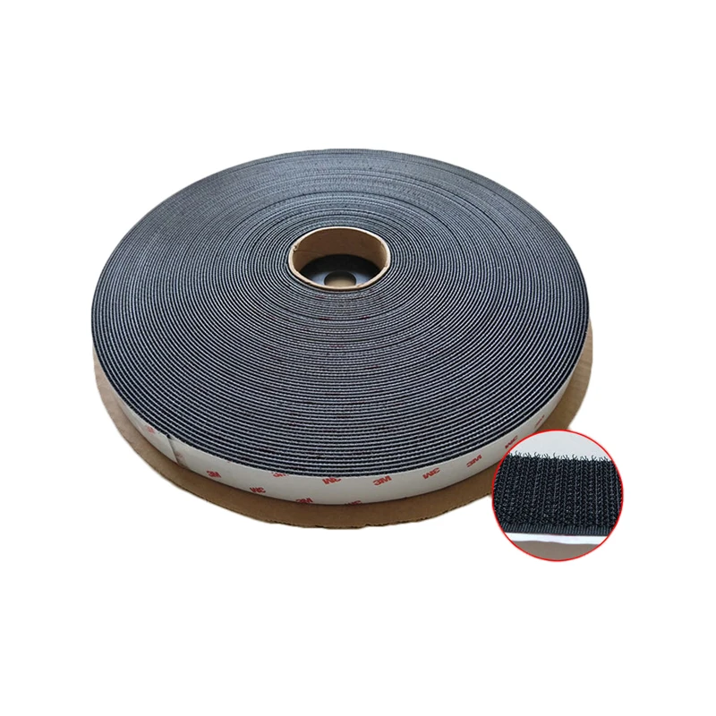 double-sided self-adhesive hook and loop strap customized nylon fabric magic tape hook and loop velcroes