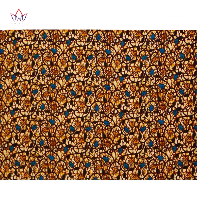 Ankara Fabric RealWax Print Fabric BintaReal Wax High Quality 6 Yards African Fabric for Party Dress