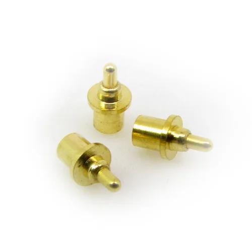 Gold-plated Brass Spring Thread Pogo Pins CNC Machining probe test pin