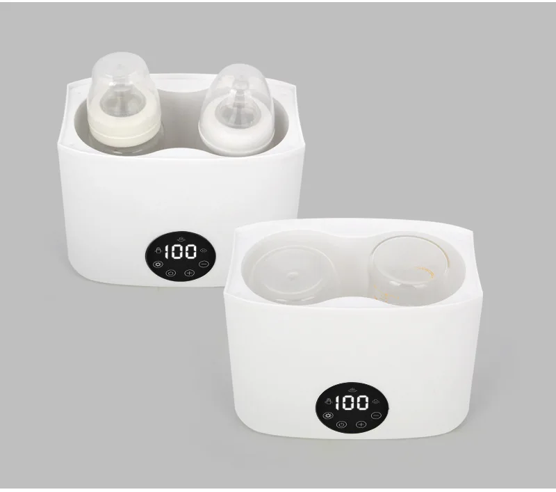 200W Baby Feeder Warmer Double Bottle Electric Milk Bottle Heater with Steam Sterilization