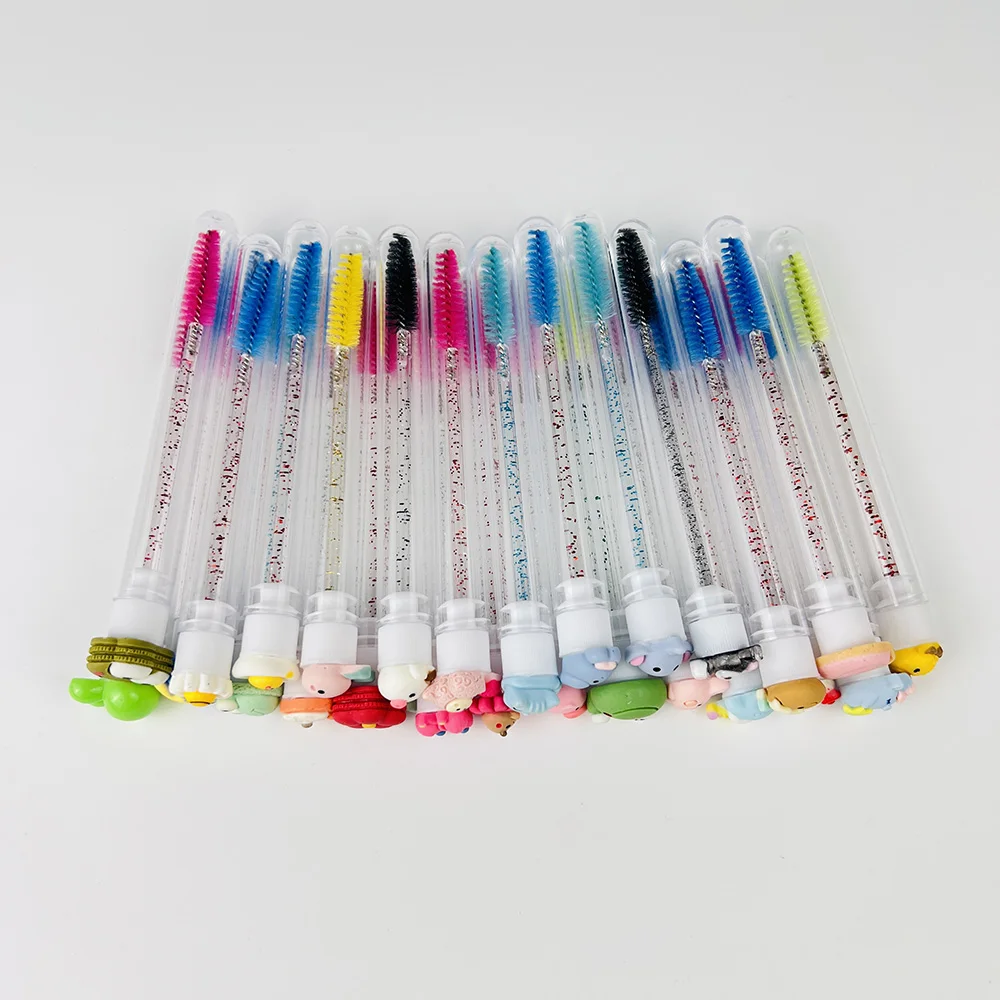 Eyelash Brush eye Makeup Brushes Black Pink Purple Lash Applicator Tool Mascara Eyelashes Brush tube