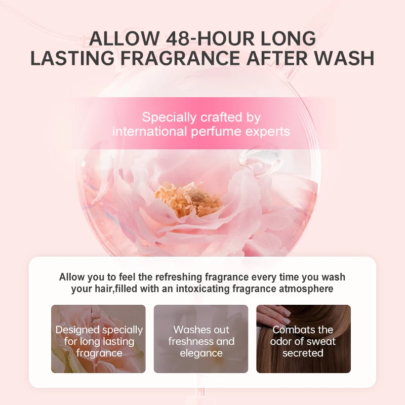 Wholesale Private Label Natural Silky Smooth Hair Care Set Products Fragrance Perfume Shampoo For Hair