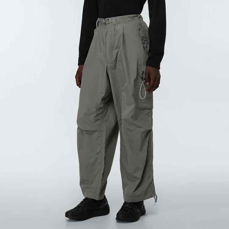 Manufacturer fashion flap pockets nylon pant custom logo oversized cargo men pants