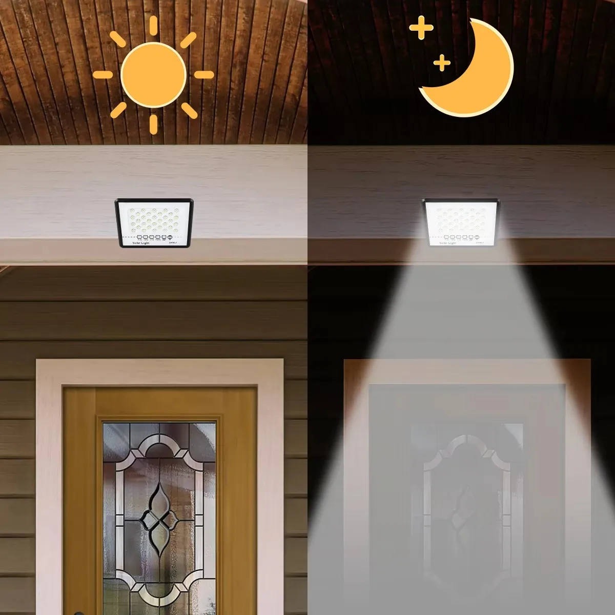 200W 400W 600W 800W 1000W Solar Flood Light Outdoor Waterproof LED Courtyard Landscape Light Outdoor Courtyard Light