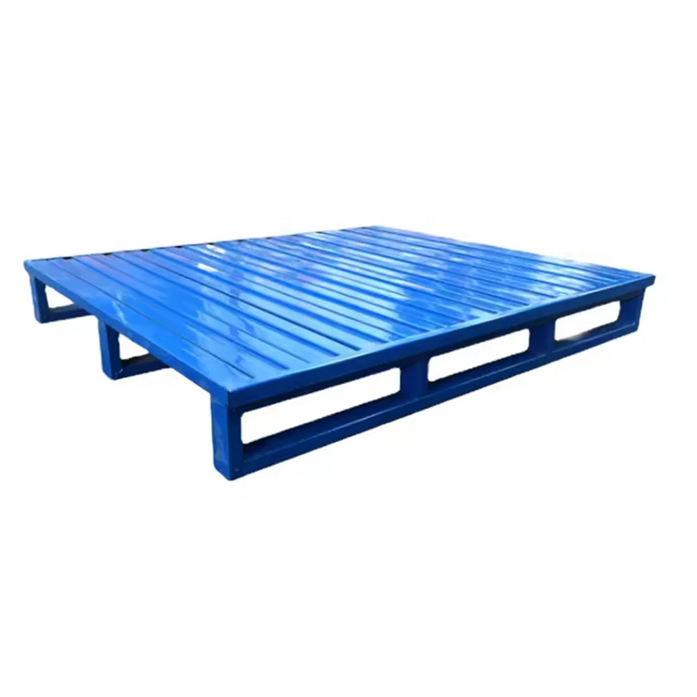 Heavy Duty Customized Industrial Storage Steel forklift stackable steel storage pallets cold storage pallets of goods