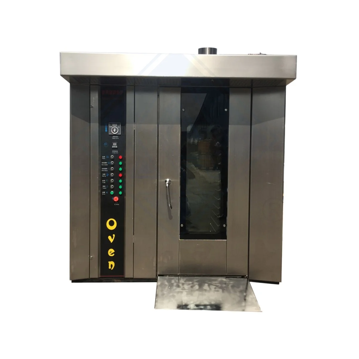 factory industrial 100kg/h electric steam diesel automatic kitchen rotary gas chicken rotisserie oven