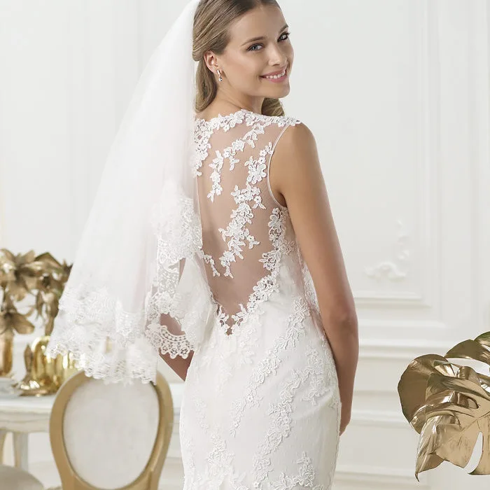 AL1610 custom fashion gorgeous wedding dress nigerian  bridal gown fish tail white lace cheap Christmas mermaid wedding dress