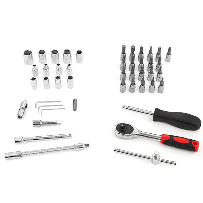 46-piece socket wrench set multi-function car repair tool set  professional auto repair tool kit